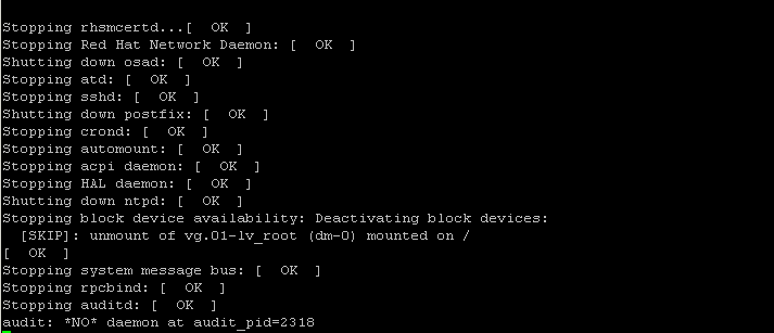 UNIX / Linux shutdown Commands