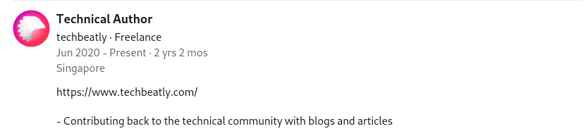 techbeatly LinkedIn role